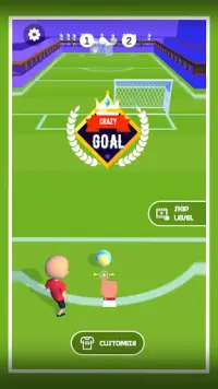 Crazy Goals! Kick, Flick & Shoot Soccer Balls Screen Shot 0