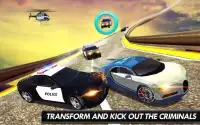 US Police Car Driving Crime City Transform Race 3D Screen Shot 8