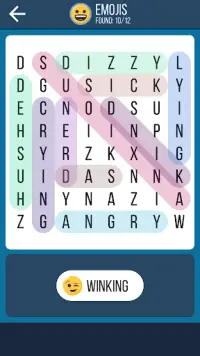 Word Search Emoji - Find Hidden Words Screen Shot 4