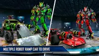 Ramp Car Robot Transforming : Juegos de Robot Car Screen Shot 7
