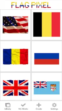 Flags Country Pixel Art Color By Number Screen Shot 0