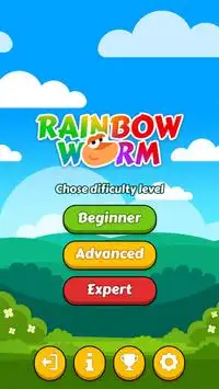 Rainbow Worm Lite Screen Shot 1
