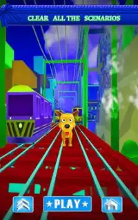 Subway Dog :endless run racing Screen Shot 1