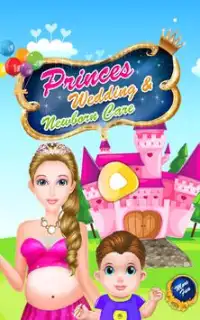 Princess baby wedding games Screen Shot 0