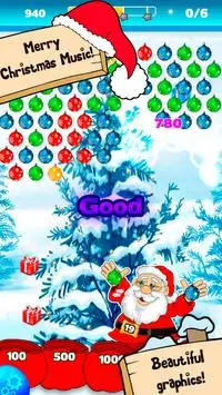 Bubble Shooter Christmas Balls Screen Shot 2