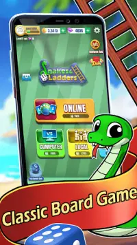 Snakes & Ladders Online Offline Board Game Screen Shot 0