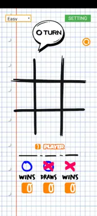 Tic Tac Toe Schoolday Screen Shot 0