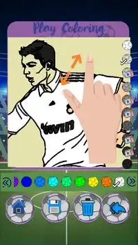 All Star Football Player para colorir Screen Shot 4