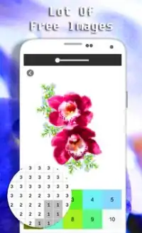 Cor da flor da orquídea pelo número: arte do Pixel Screen Shot 5