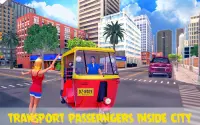 TuK Tuk Auto Rickshaw Simulator New Driving Games Screen Shot 0
