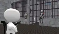 スティックマン拘禁施設：ロボット戦士の破壊 Screen Shot 23