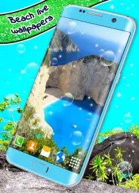 Beach Live Wallpaper 🌞 Sand and Water Wallpapers Screen Shot 4