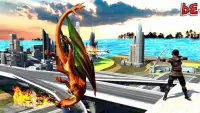 Uçan ejderha çatışma simülatörü: okçular vs ejderh Screen Shot 2