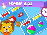 Shapes Colors Size - Interactive Games for Kids Screen Shot 1