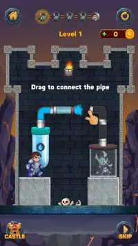 Hero Pipe Rescue: Water Puzzle Screen Shot 1