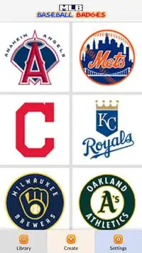 USA Baseball Badges Color by Number - Pixel Art Screen Shot 1