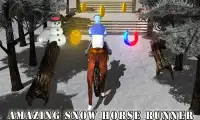 Snow Horse Run Simulator 3D Screen Shot 1