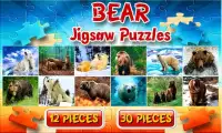 Bears Jigsaw Puzzles Brain Games for Kids FREE Screen Shot 0