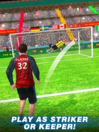 كرة القدم ريال Strikes - لعبة كرة القدم بطل Screen Shot 1