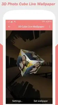My Pic 3D Cube Live Wallpaper Screen Shot 1