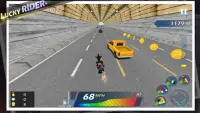 Lucky Rider - Crazy Moto Racing Game Screen Shot 1