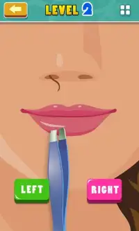 Nose Hair pulling - Free games Screen Shot 1