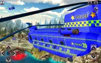 Offroad Police Truck Transport & Cargo Helicopter Screen Shot 2