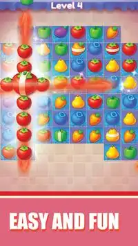 Meyve ezmek - yeni ücretsiz maç 3 bulmaca oyunu Screen Shot 3