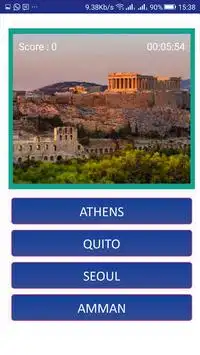 hoofdstad steden quiz wereld- aardrijkskunde quiz Screen Shot 1