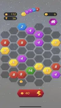 2048 hex Connect - 2048 hexagon Puzzle game Screen Shot 4