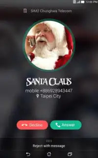 Real Call From Santa Claus *OMG HE ANSWERED* Screen Shot 1