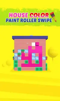 House Color Paint Roller Swipe - Maze Painting Screen Shot 0