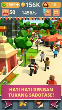 Theme Park Clicker: Taman Hiburan. Idle Games Screen Shot 3