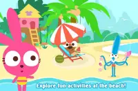 Purple Pink Summer Beach-Kids Party Education App Screen Shot 3