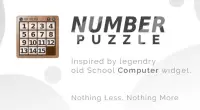Sliding Number Puzzle - Clean & Simple One Screen Shot 0