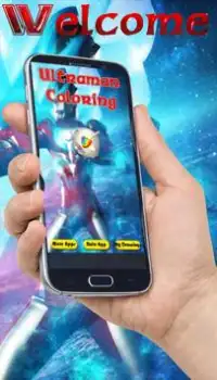 Aprende a colorear Ultraman Cosmos Screen Shot 0