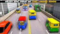 スーパーヒーロー人力車ドライバーゲーム Screen Shot 1