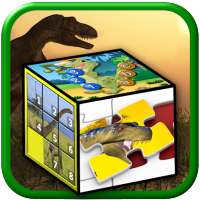 Kinderen dinosaur Puzzelgames