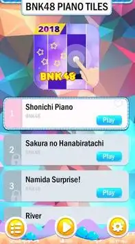 Top! BNK48 Piano Tiles Screen Shot 0