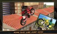 City Bike Roof Jump Stunt Sim Screen Shot 1