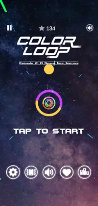 Color Loop 2 - Space Shooter Flying Ball EDM Game Screen Shot 0