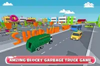 Blocky Garbage Transport Truck Screen Shot 0