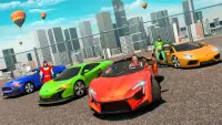 車のゲーム - スーパーヒーローカーゲームGT レーシング Screen Shot 0