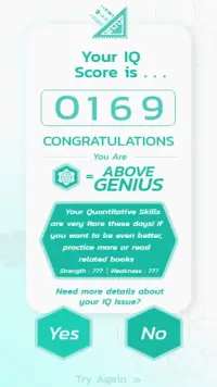 IQ Test: Intelligence Test Screen Shot 2