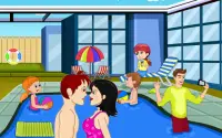 Casual Swimming Pool Kissing Screen Shot 9