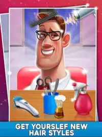 Barber Shop Beard Styles Hair Salon Games Screen Shot 7