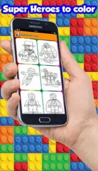Coloring Pages for Lego Hero Screen Shot 2