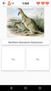 Extinct animals, endangered sp Screen Shot 3