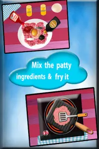 Burger Maker Chef Cooking Game Screen Shot 1