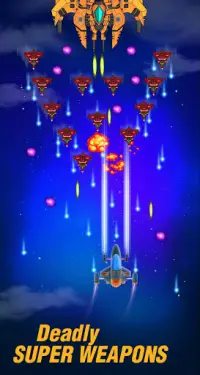 Galaxy Spaceship Shooter - Sky Shooting Game Screen Shot 2